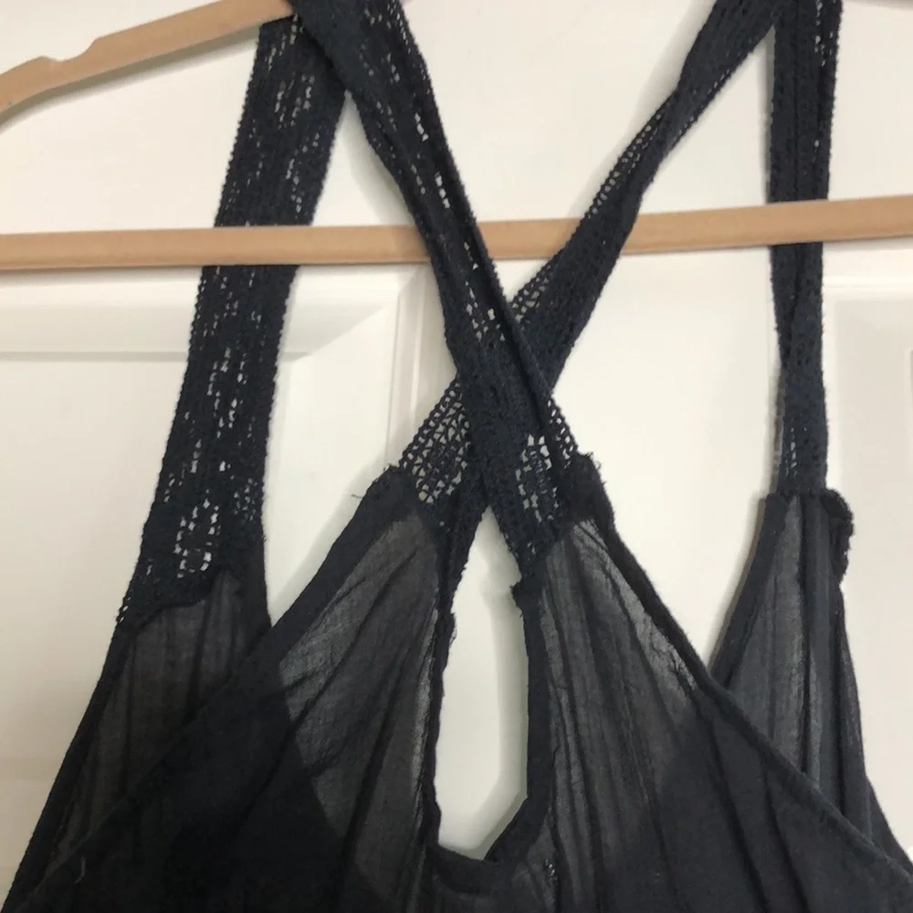 OndadeMar Coverup Jumpsuit Black White Medium